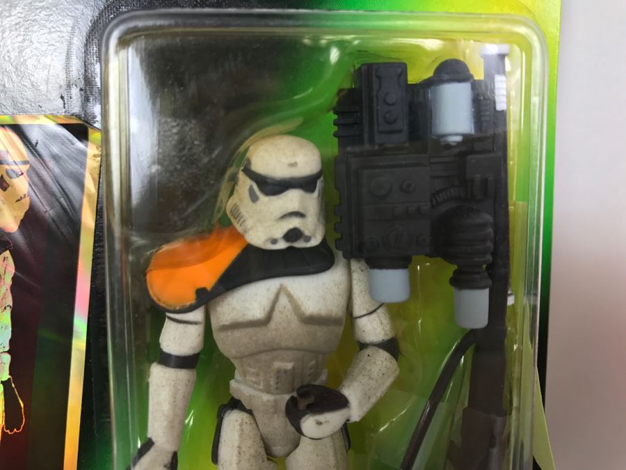 STAR WARS The Power Of The Force Sandtrooper with Heavy Blaster Rifle Collection 1 Kenner Hasbro 1996  69570/69601 New On Card [Photo 5]