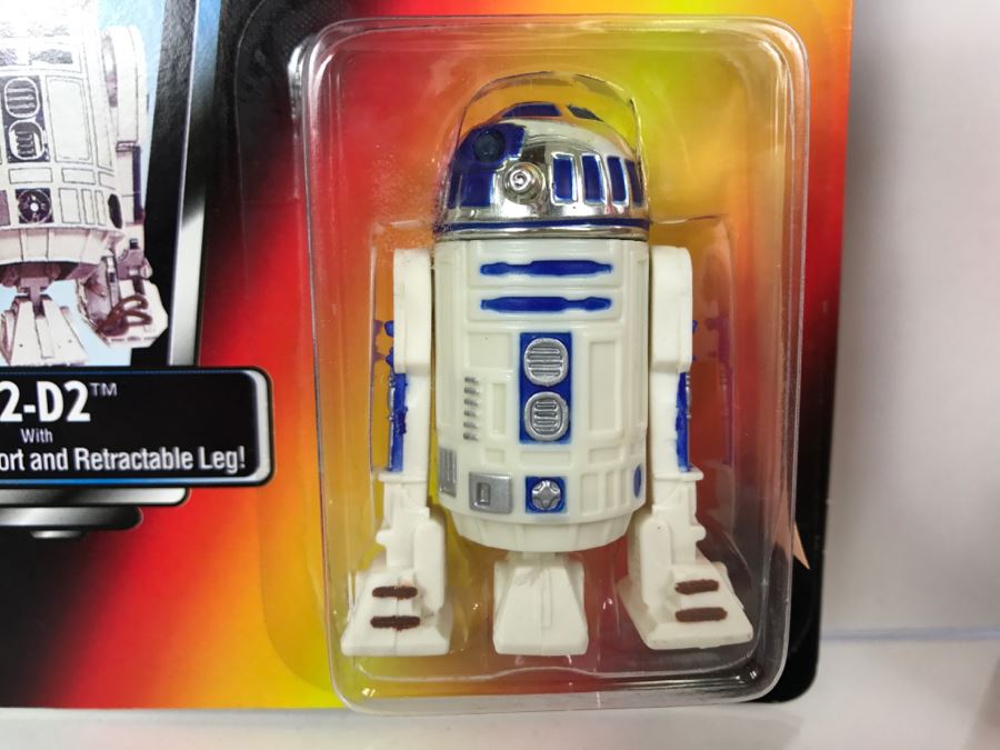 STAR WARS The Power Of The Force R2-D2 With Light-Pipe Eye Port And Retractable Leg Kenner Tonka Hasbro 1995  69570/69574  New On Card [Photo 4]