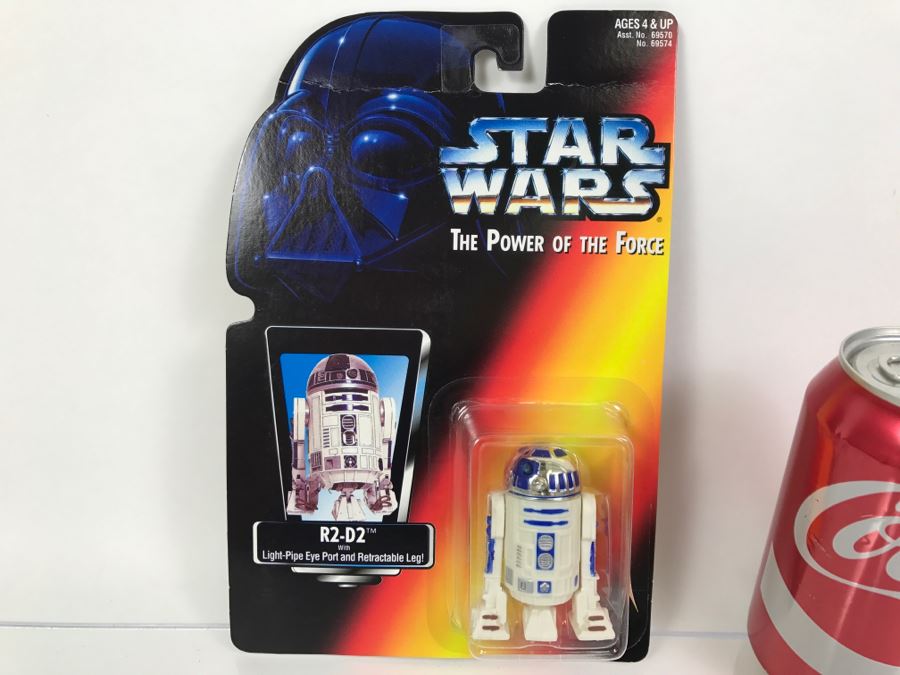 STAR WARS The Power Of The Force R2-D2 With Light-Pipe Eye Port And Retractable Leg Kenner Tonka Hasbro 1995  69570/69574  New On Card [Photo 1]