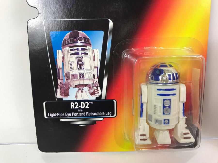 STAR WARS The Power Of The Force R2-D2 With Light-Pipe Eye Port And Retractable Leg Kenner Tonka Hasbro 1995  69570/69574  New On Card [Photo 3]