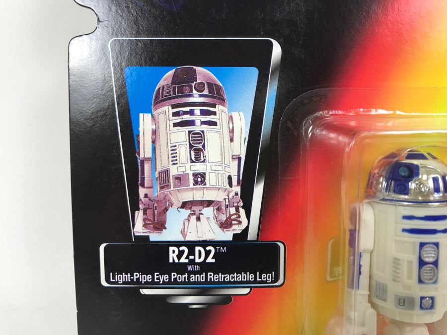 STAR WARS The Power Of The Force R2-D2 With Light-Pipe Eye Port And Retractable Leg Kenner Tonka Hasbro 1995  69570/69574  New On Card [Photo 5]