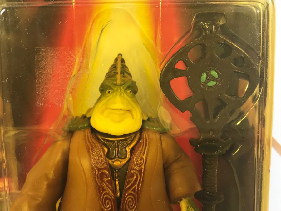 STAR WARS Episode 1 Boss Nass With Gungan Staff CommTech Chip Collection 3 Hasbro 1998 84105/84119 New On Card [Photo 5]