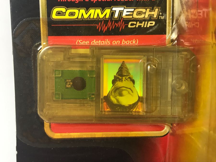 STAR WARS Episode 1 Boss Nass With Gungan Staff CommTech Chip Collection 3 Hasbro 1998 84105/84119 New On Card [Photo 8]