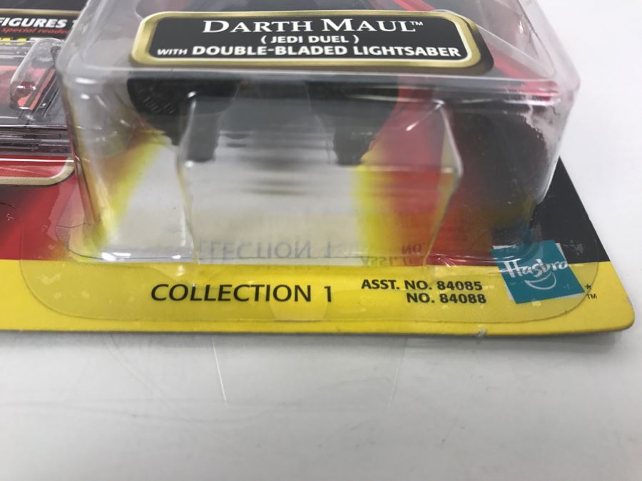 STAR WARS Episode 1 Darth Maul Jedi Duel With Double-Sided Lightsaber CommTech Chip Collection 1 Hasbro 1998 84085/84088 New On Card [Photo 11]