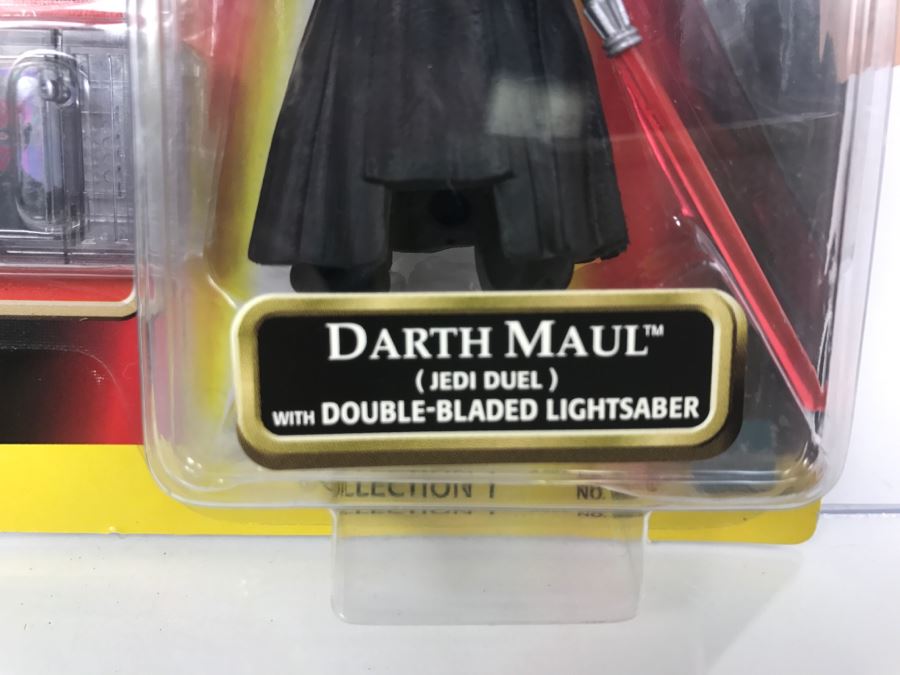 STAR WARS Episode 1 Darth Maul Jedi Duel With Double-Sided Lightsaber CommTech Chip Collection 1 Hasbro 1998 84085/84088 New On Card [Photo 8]