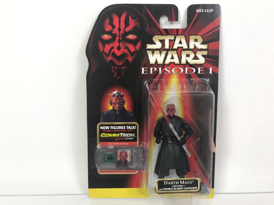 AUTOGRAPHED deals Star Wars Collection Episode 1 (1998) Darth Maul 12” with Lightsaber