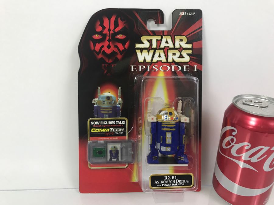 STAR WARS Episode 1 R2-B1 Astromech Droid With Poer Harness CommTech Chip Collection 3 Hasbro 1999 84105/84128 New On Card [Photo 1]