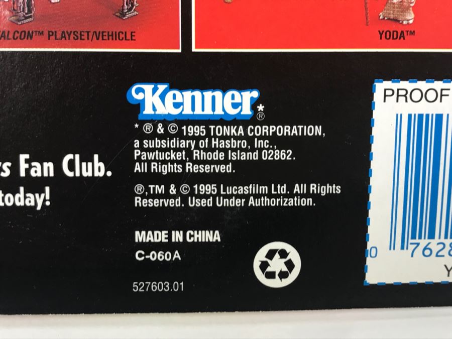 STAR WARS The Power Of The Force Yoda Jedi Trainer Backpack And Gimer Stick Kenner Tonka Hasbro 1995 69605/69672 New On Card [Photo 9]
