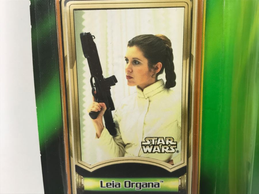 STAR WARS The Power Of The Jedi Collection 1 Leia Organa Bespin Escape Jedi Force File Hasbro 2000 84445 New On Card [Photo 8]