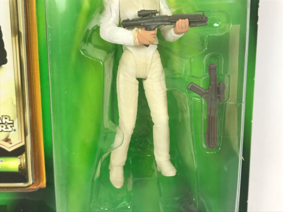 STAR WARS The Power Of The Jedi Collection 1 Leia Organa Bespin Escape Jedi Force File Hasbro 2000 84445 New On Card [Photo 5]