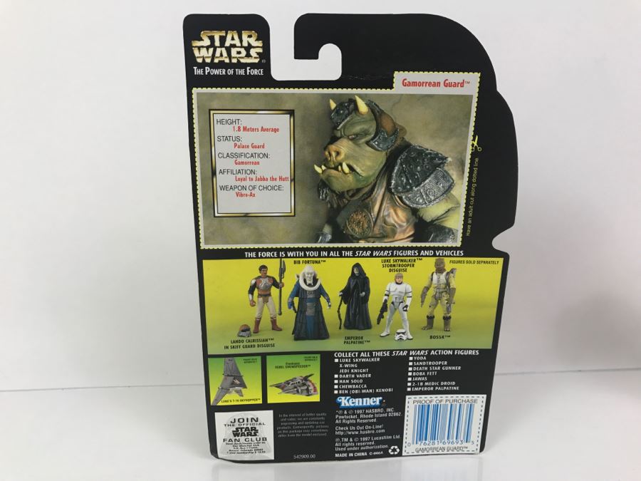 STAR WARS The Power Of The Force Gamorrean Guard with Vibro-Ax Kenner Tonka Collection 2 Kenner Hasbro 1997 69605/69693 New On Card [Photo 10]