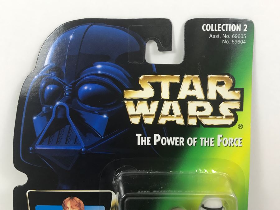 STAR WARS The Power Of The Force Luke Skywalker In Stormtrooper Disguise With Imperial Issue Blaster Collection 2 Kenner Hasbro 1996 69605/69604 New On Card [Photo 2]