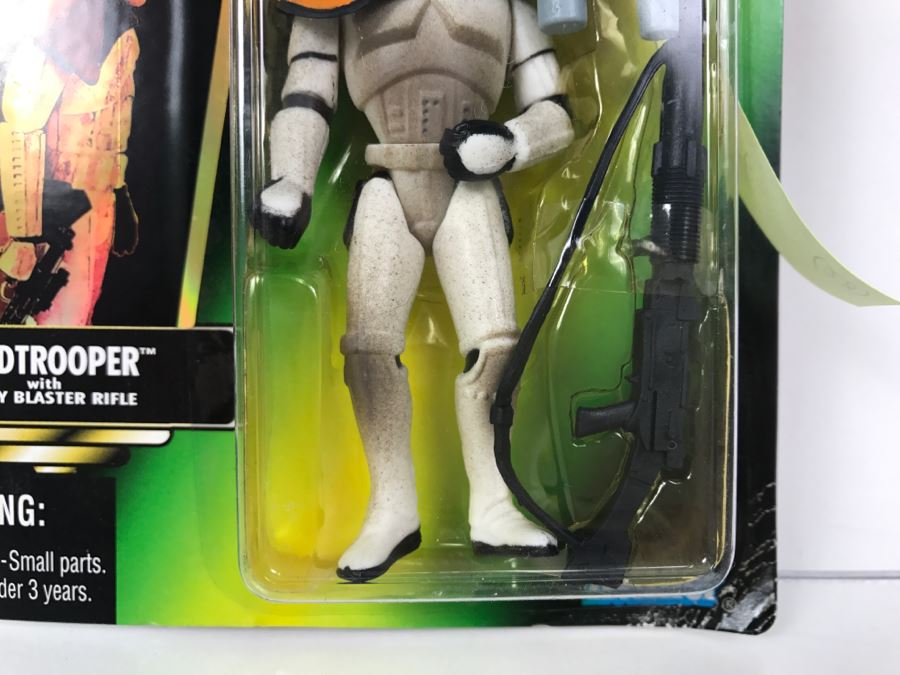 STAR WARS The Power Of The Force Sandtrooper With Heavy Blaster Rifle Collection 1 Kenner Hasbro 1996 69570/69601 New On Card [Photo 6]