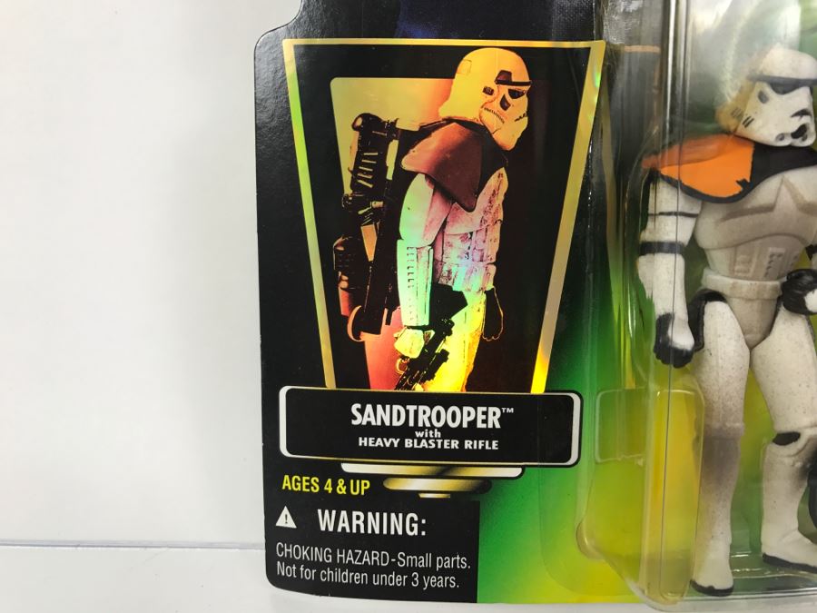 STAR WARS The Power Of The Force Sandtrooper With Heavy Blaster Rifle Collection 1 Kenner Hasbro 1996 69570/69601 New On Card [Photo 7]
