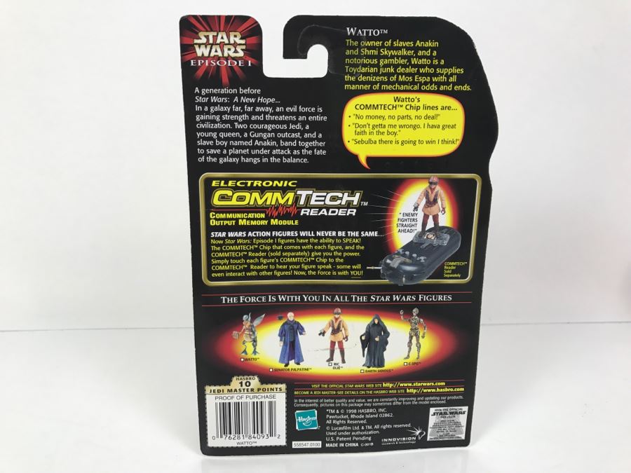 STAR WARS Episode 1 R2-B1 Watto With Datapad CommTech Chip Collection 2 Hasbro 1998 84095/84093 New On Card [Photo 9]
