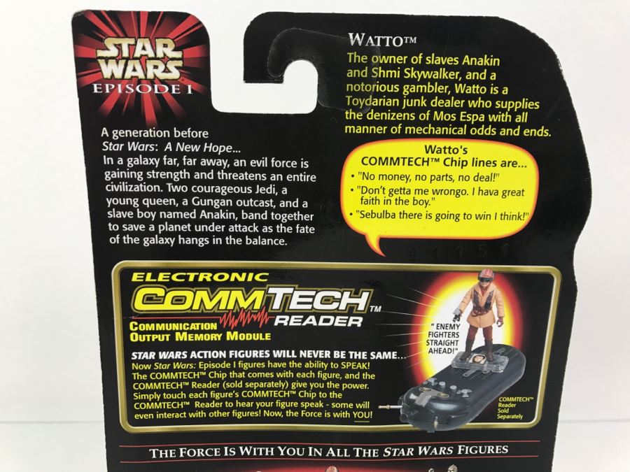 STAR WARS Episode 1 R2-B1 Watto With Datapad CommTech Chip Collection 2 Hasbro 1998 84095/84093 New On Card [Photo 10]