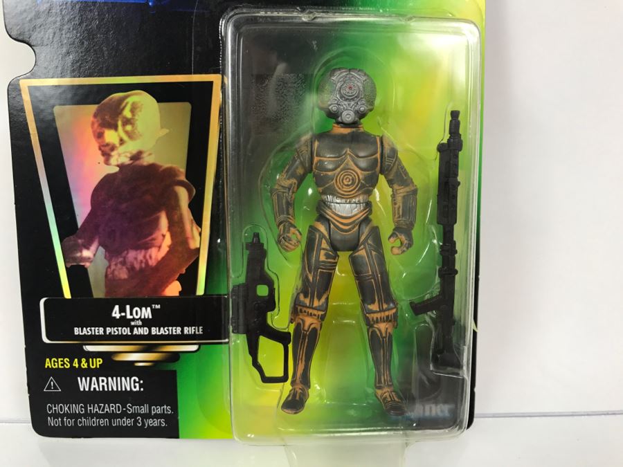 STAR WARS The Power Of The Force 4-Lom With Blaster Pistol And Blaster Rifle Collection 2 Kenner Hasbro 1997 69605/69688 New On Card [Photo 4]