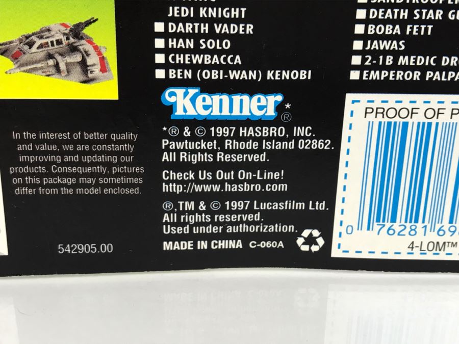 STAR WARS The Power Of The Force 4-Lom With Blaster Pistol And Blaster Rifle Collection 2 Kenner Hasbro 1997 69605/69688 New On Card [Photo 11]