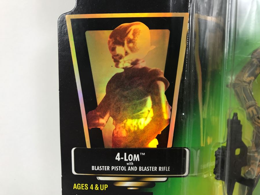 STAR WARS The Power Of The Force 4-Lom With Blaster Pistol And Blaster Rifle Collection 2 Kenner Hasbro 1997 69605/69688 New On Card [Photo 7]