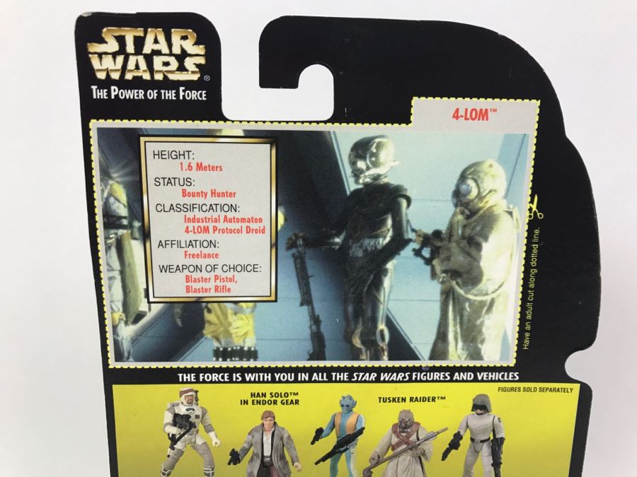 STAR WARS The Power Of The Force 4-Lom With Blaster Pistol And Blaster Rifle Collection 2 Kenner Hasbro 1997 69605/69688 New On Card [Photo 9]