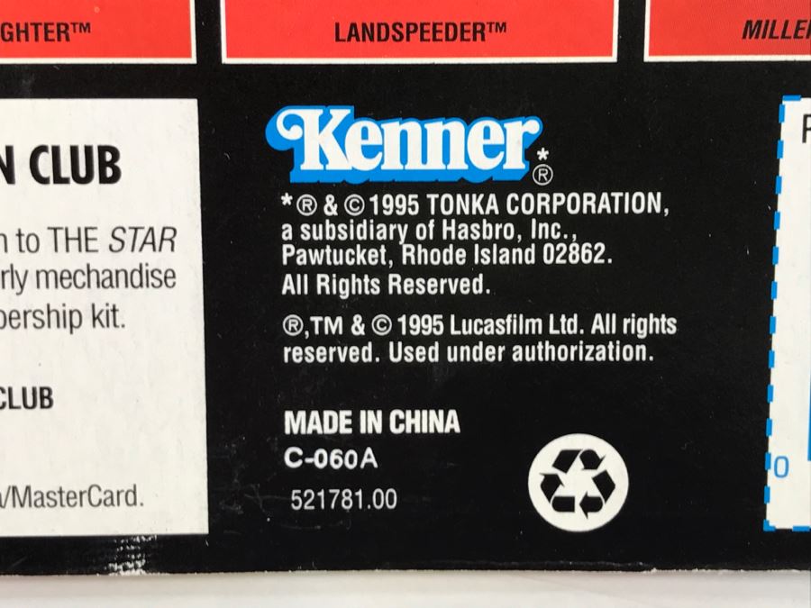 STAR WARS The Power Of The Force Luke Skywalker With Grappling-Hook Blaster And Lightsaber Kenner Tonka Hasbro 1995 69570/69571 New On Card [Photo 11]