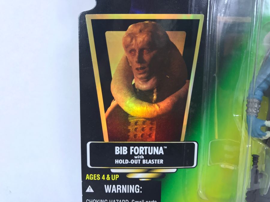 STAR WARS The Power Of The Force Bib Fortuna With Hold-Out Blaster Collection 1 Kenner Hasbro 1996 69570/69634 New On Card [Photo 7]