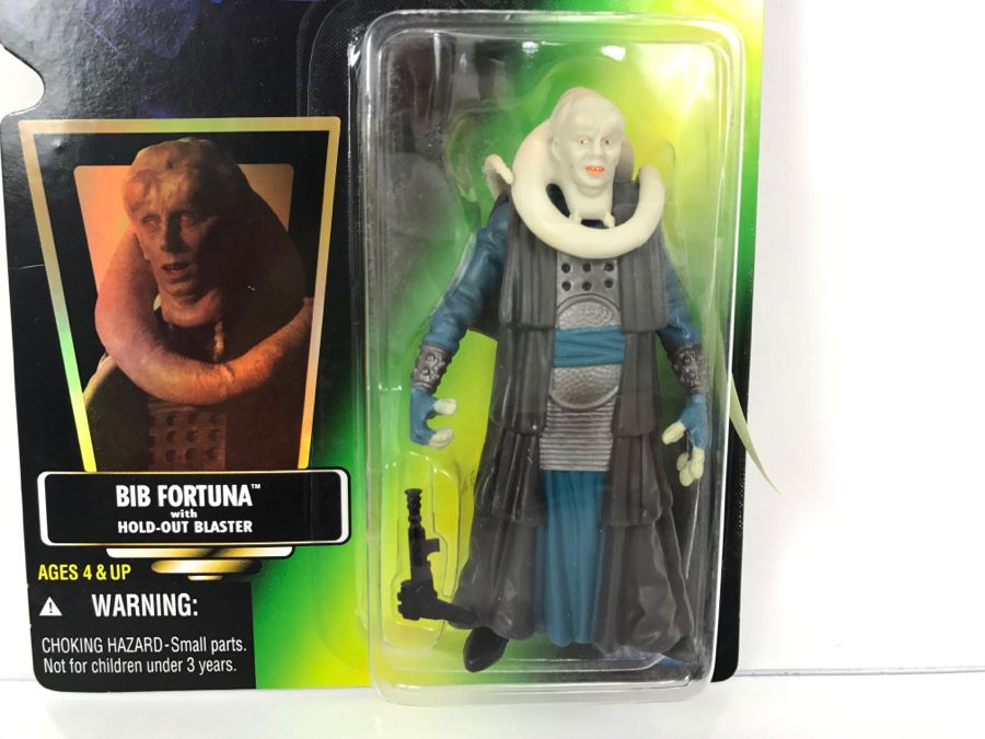 STAR WARS The Power Of The Force Bib Fortuna With Hold-Out Blaster Collection 1 Kenner Hasbro 1996 69570/69634 New On Card [Photo 4]
