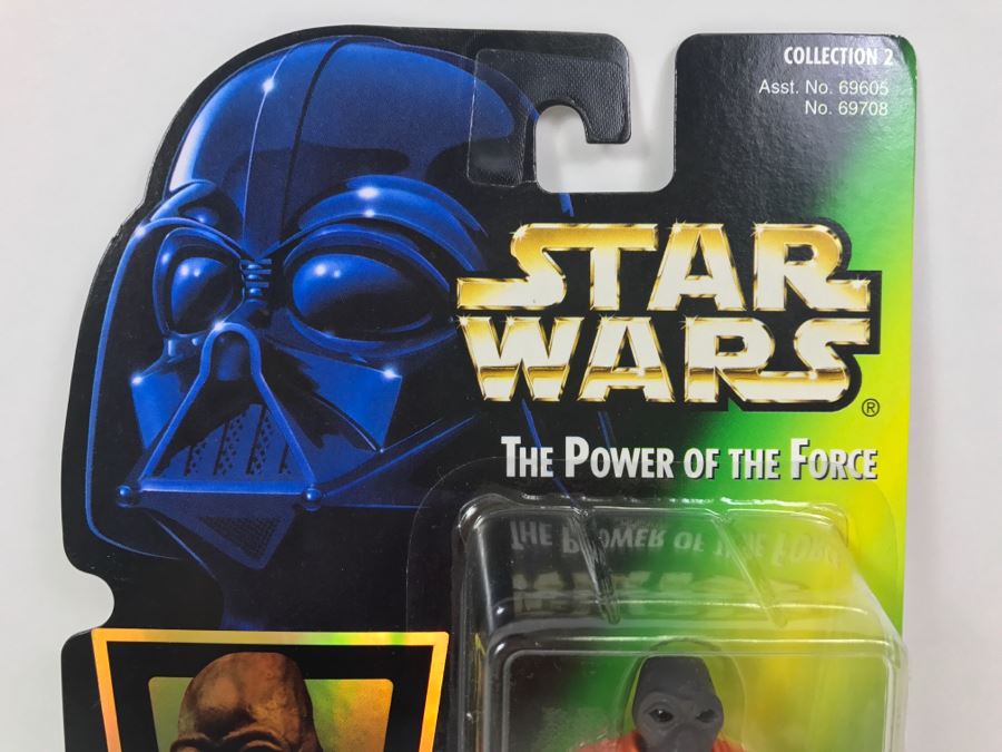 STAR WARS The Power Of The Force Ponda Baba With Blaster Pistol and Rifle Collection 1 Kenner Hasbro 1996 69605/69708 New On Card [Photo 2]