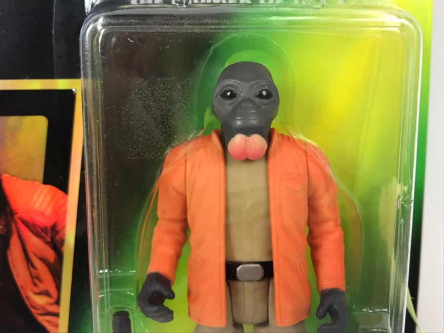 STAR WARS The Power Of The Force Ponda Baba With Blaster Pistol and Rifle Collection 1 Kenner Hasbro 1996 69605/69708 New On Card [Photo 5]