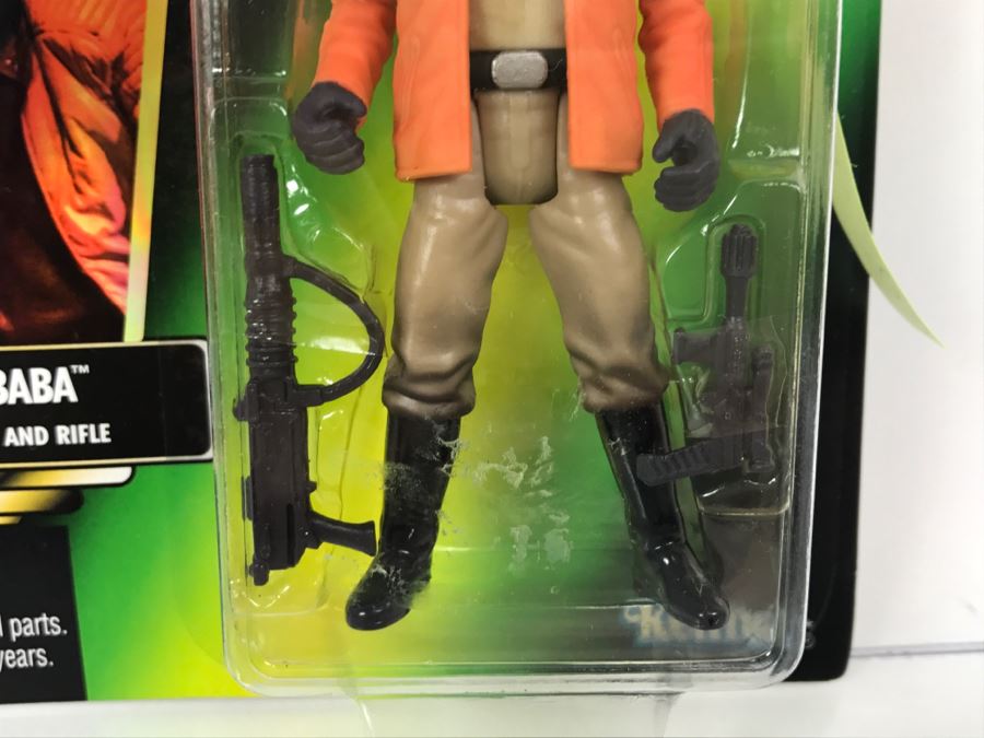 STAR WARS The Power Of The Force Ponda Baba With Blaster Pistol and Rifle Collection 1 Kenner Hasbro 1996 69605/69708 New On Card [Photo 6]