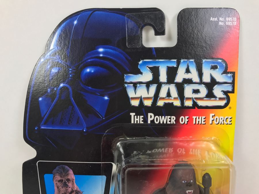 STAR WARS The Power Of The Force Chewbacca With Bowcaster and Heavy Blaster Rifle Kenner Tonka Hasbro 1995 69570/69578 New On Card [Photo 2]