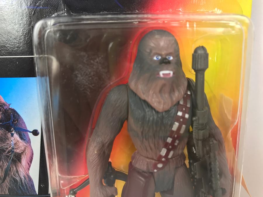 STAR WARS The Power Of The Force Chewbacca With Bowcaster and Heavy Blaster Rifle Kenner Tonka Hasbro 1995 69570/69578 New On Card [Photo 5]