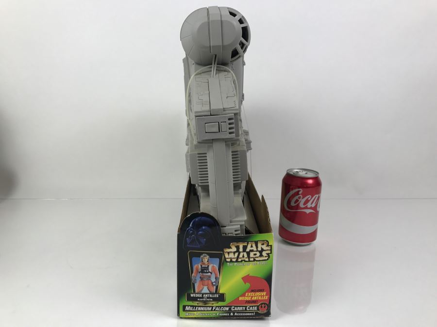 STAR WARS The Power Of The Force Millennium Falcon Carry Case With Wedge Antilles Kenner Hasbro 1997 New In Box [Photo 10]