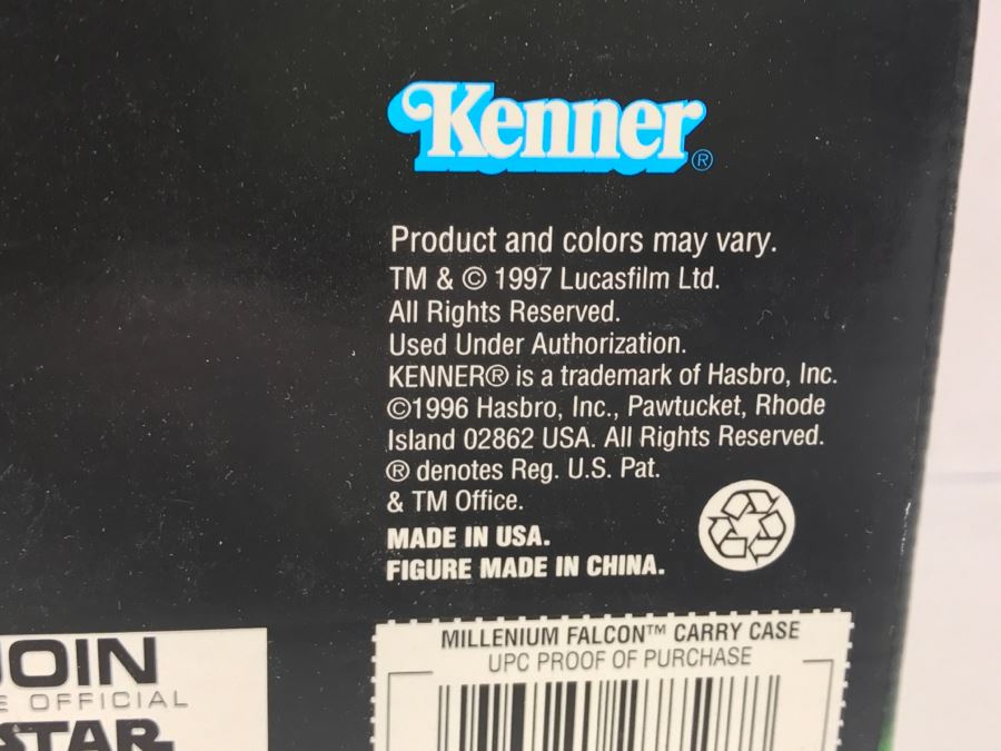 STAR WARS The Power Of The Force Millennium Falcon Carry Case With Wedge Antilles Kenner Hasbro 1997 New In Box [Photo 15]
