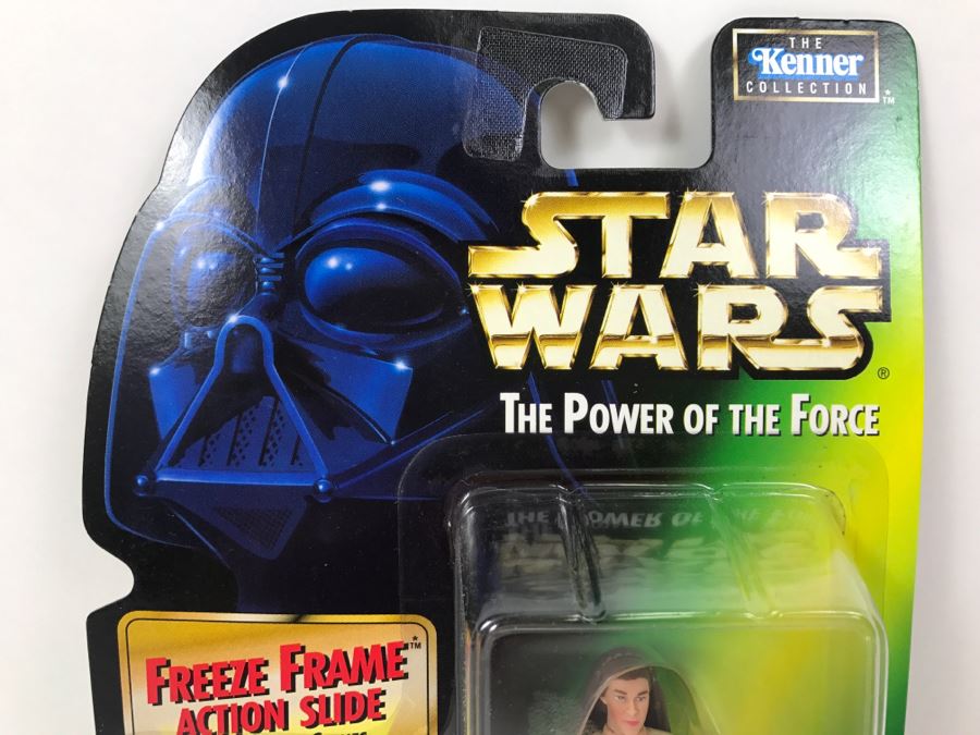 STAR WARS The Power Of The Force Princess Leia Organa in Ewok Celebration Outfit Freeze Frame Action Slide Collection 1 Kenner Hasbro 1997 69570/69714 New On Card [Photo 2]