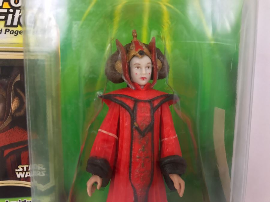 STAR WARS The Power Of The Jedi Queen Amidala Jedi Force File Collection 2 Hasbro 2000 84455 New On Card [Photo 5]