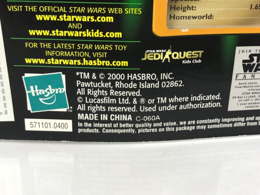 STAR WARS The Power Of The Jedi Queen Amidala Jedi Force File Collection 2 Hasbro 2000 84455 New On Card [Photo 12]