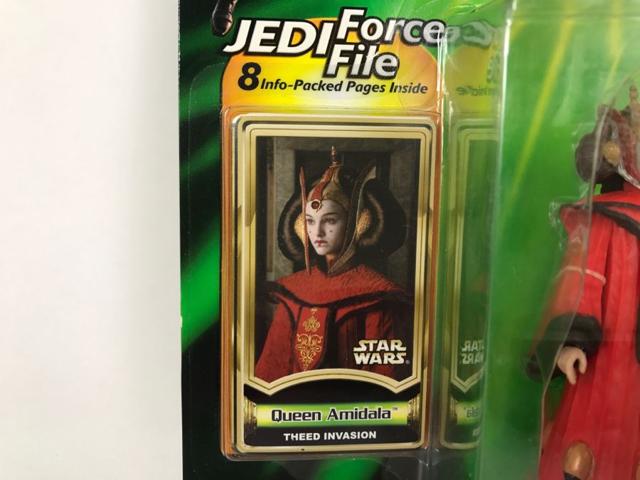 STAR WARS The Power Of The Jedi Queen Amidala Jedi Force File Collection 2 Hasbro 2000 84455 New On Card [Photo 7]