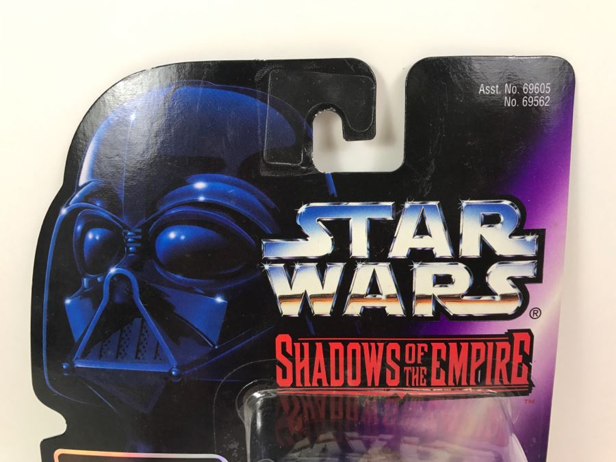 STAR WARS Shadows Of The Empire Chewbacca In Bounty Hunter Disguise With Vibro Axe And Heavy Blaster Rifle Kenner Hasbro 1996 69605/69562 New On Card [Photo 6]