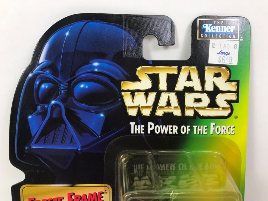 STAR WARS The Power Of The Force Lando Calrissian In General's Gear With Blaster Pistol Freeze Frame Action Slide Collection 1 Kenner Hasbro 1997 69570/69756 New On Card [Photo 2]