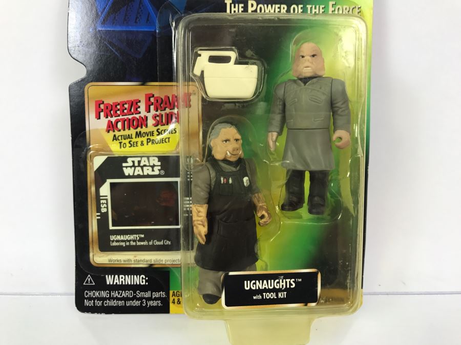 STAR WARS The Power Of The Force Ughaughts With Tool Kit Freeze Frame Action Slide Collection 3 Kenner Hasbro 1998 69605/69837 New On Card [Photo 3]