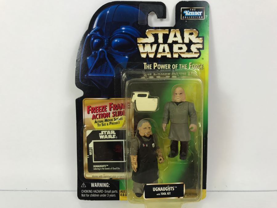 STAR WARS The Power Of The Force Ughaughts With Tool Kit Freeze Frame Action Slide Collection 3 Kenner Hasbro 1998 69605/69837 New On Card [Photo 1]