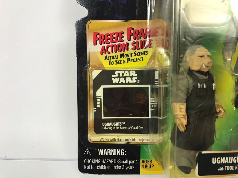STAR WARS The Power Of The Force Ughaughts With Tool Kit Freeze Frame Action Slide Collection 3 Kenner Hasbro 1998 69605/69837 New On Card [Photo 6]