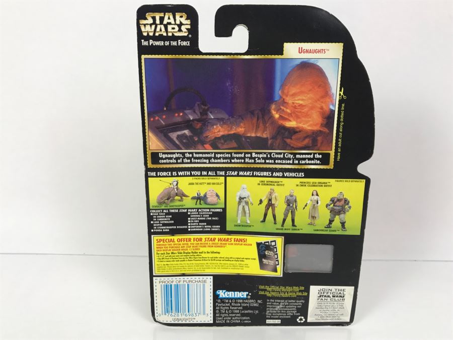 STAR WARS The Power Of The Force Ughaughts With Tool Kit Freeze Frame Action Slide Collection 3 Kenner Hasbro 1998 69605/69837 New On Card [Photo 9]