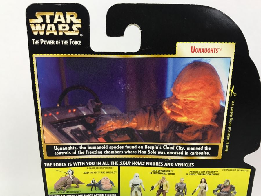 STAR WARS The Power Of The Force Ughaughts With Tool Kit Freeze Frame Action Slide Collection 3 Kenner Hasbro 1998 69605/69837 New On Card [Photo 10]