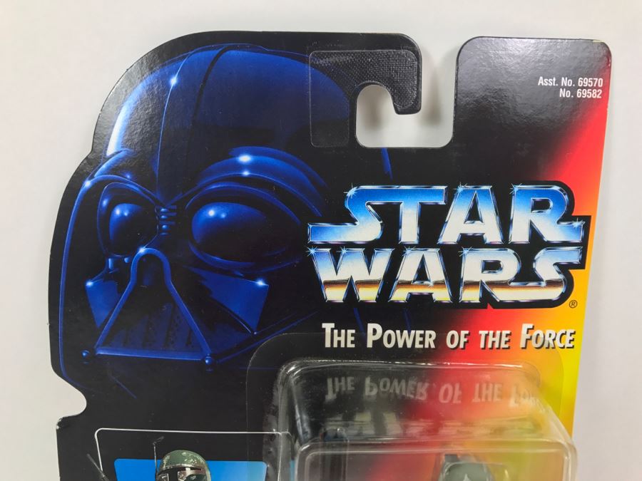 STAR WARS The Power Of The Force Boba Fett With Sawed Off Blaster Rifle And Jet Pack Kenner Tonka Hasbro 1995 69570/69582 New On Card [Photo 2]