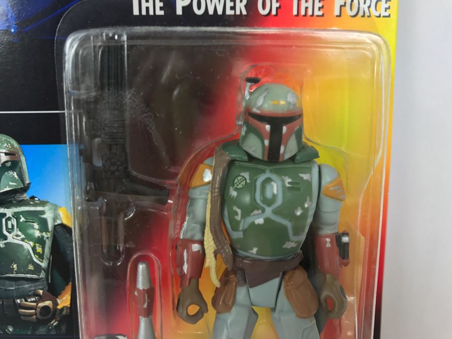 STAR WARS The Power Of The Force Boba Fett With Sawed Off Blaster Rifle And Jet Pack Kenner Tonka Hasbro 1995 69570/69582 New On Card [Photo 5]
