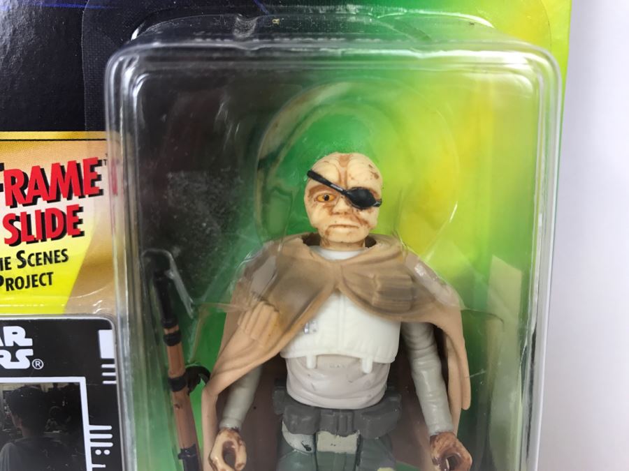 STAR WARS The Power Of The Force Orrimaarko Prune Face With Blaster Rifle Freeze Frame Action Slide Collection 1 Kenner Hasbro 1998 69570/69858 New On Card [Photo 4]