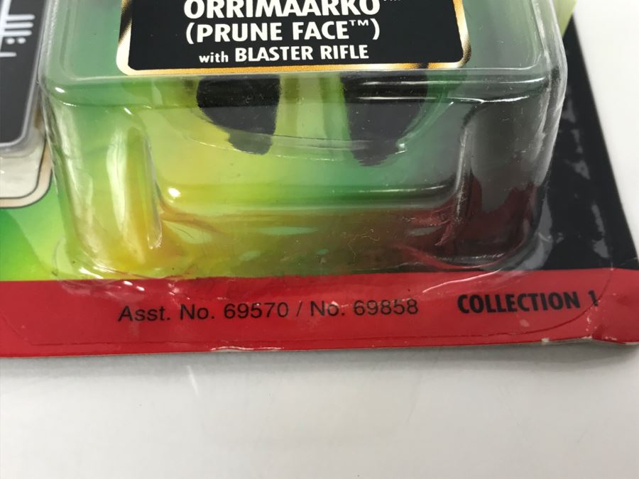 STAR WARS The Power Of The Force Orrimaarko Prune Face With Blaster Rifle Freeze Frame Action Slide Collection 1 Kenner Hasbro 1998 69570/69858 New On Card [Photo 8]
