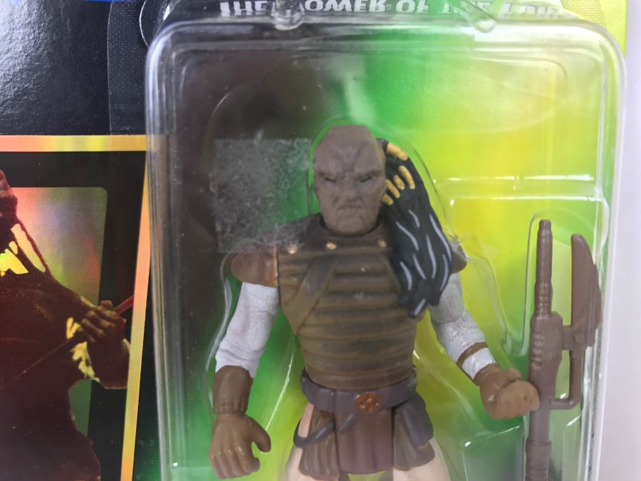 STAR WARS The Power Of The Force Weequay Skiff Guard With Force Pike And Blaster Rifle Collection 2 Kenner Hasbro 1996 69605/69707 New On Card [Photo 5]